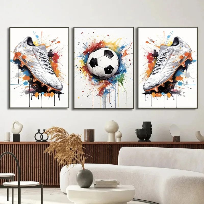 Canvanation Affiche Football Graffiti Pop Art