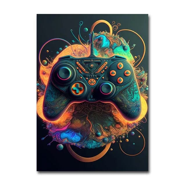 Canvanation 40x60cm / H Affiche Coloré Salle De Jeux