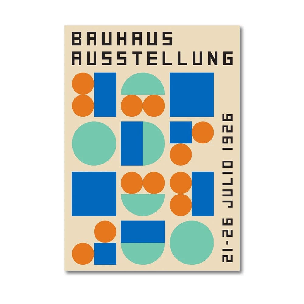 Canvanation Affiche Peinture Moderne Bauhaus