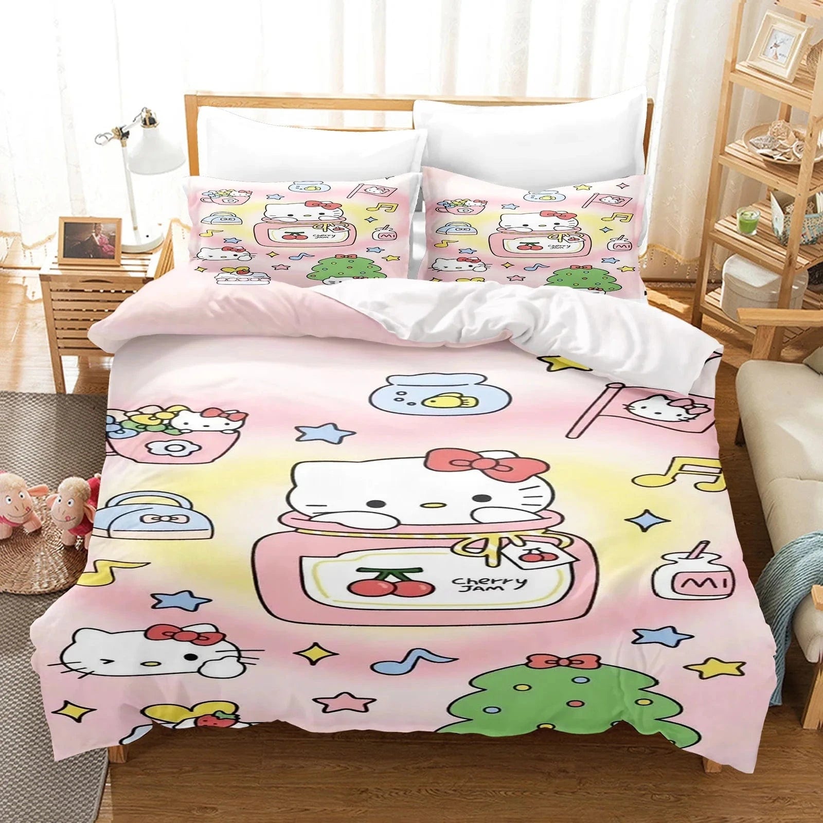 Canvanation 12 / 140X210CM Housse De Couette - Hello Kitty : Douceur et Style pour Votre Chambre !