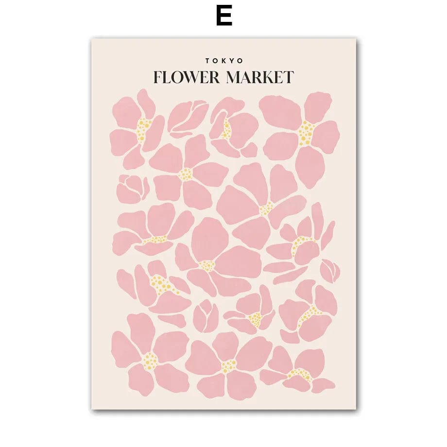 Canvanation E / 15X20 cm Affiche Abstraite Moderne Fleurs