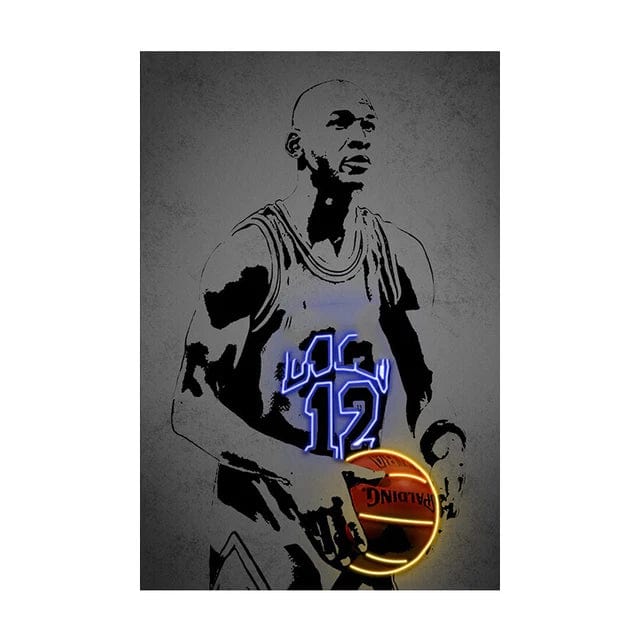 Canvanation 16 / 30x40cm Affiche Basketball Neon
