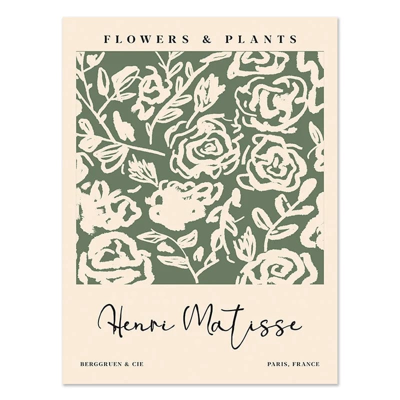 Canvanation Picture 7 / 30X40cm Affiche Matisse Fleurs Vert Vintage