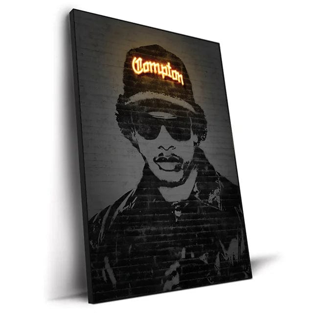 Canvanation H / 20x30cm Affiche Abstrait Neon Rap Star