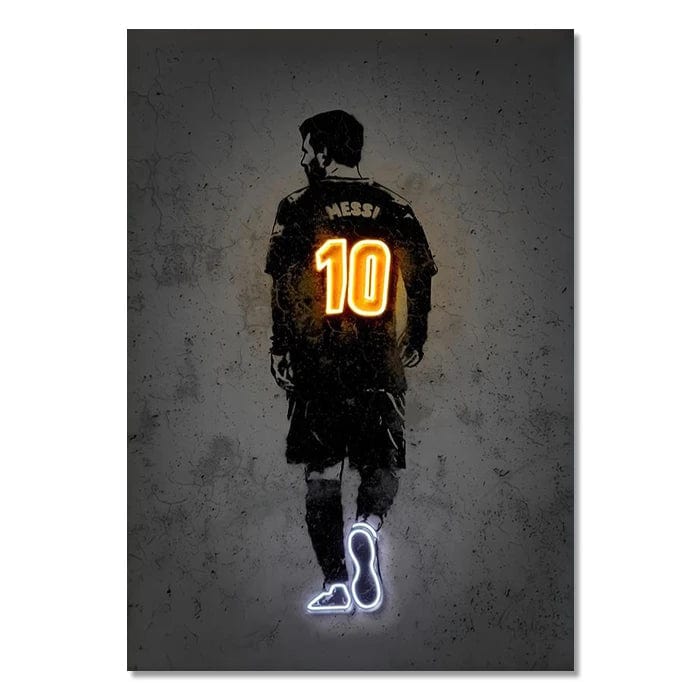Canvanation Style 1 / 20X30cm Affiche Neon Joueurs De Foot