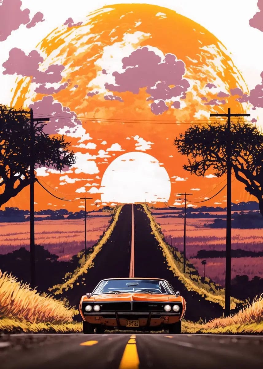 Canvanation 2 / 20x30cm Affiche Voiture Retro Nissan Skyline GTR
