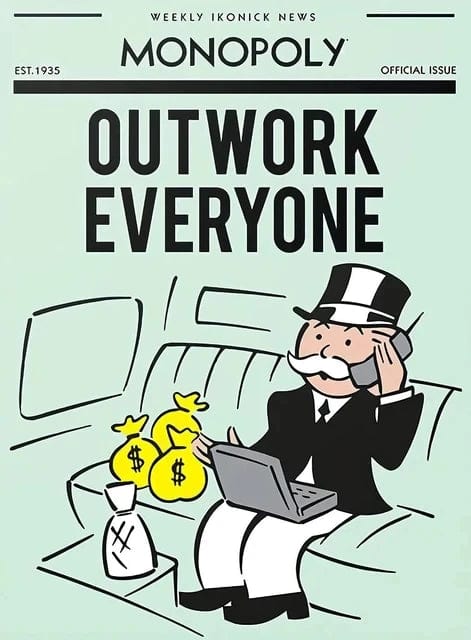 Canvanation DARK GRAY / 20x30cm No Frame Affiche Alec Monopoly Motivation