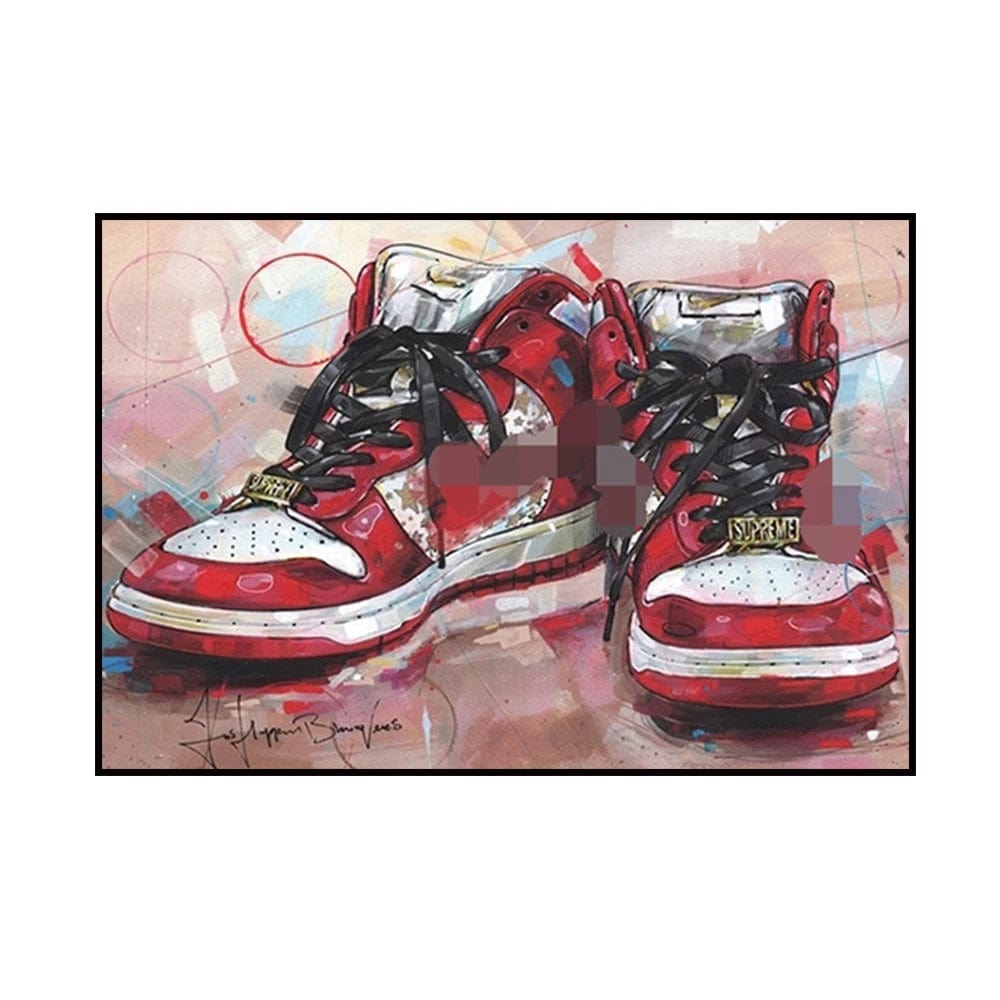 Canvanation 40X60CM Affiche Street Art Nike Air Jordan Edition