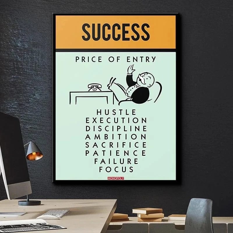 Canvanation Affiche Alec Monopoly Motivation