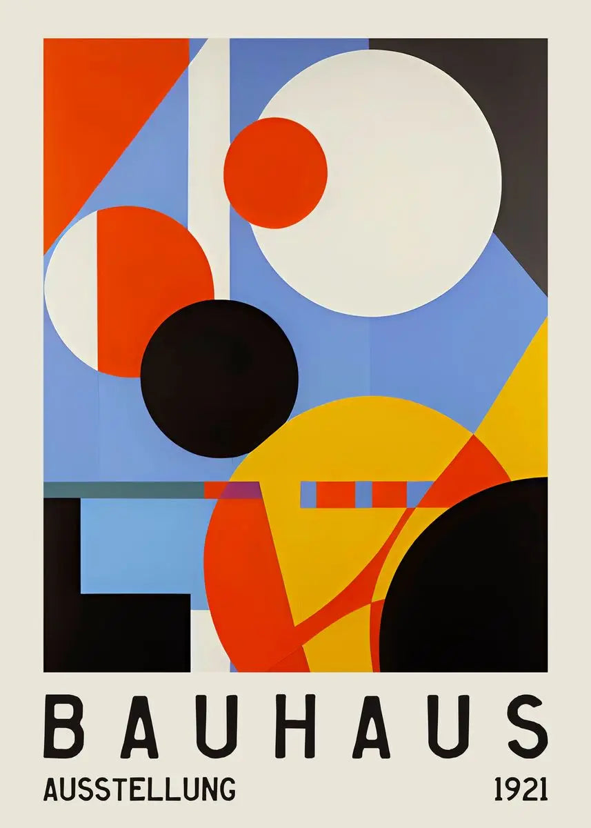 Affiche Bauhaus Simple Géométrique