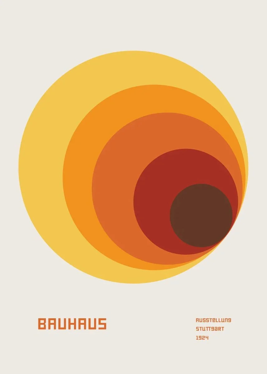 Affiche Bauhaus Simple Géométrique