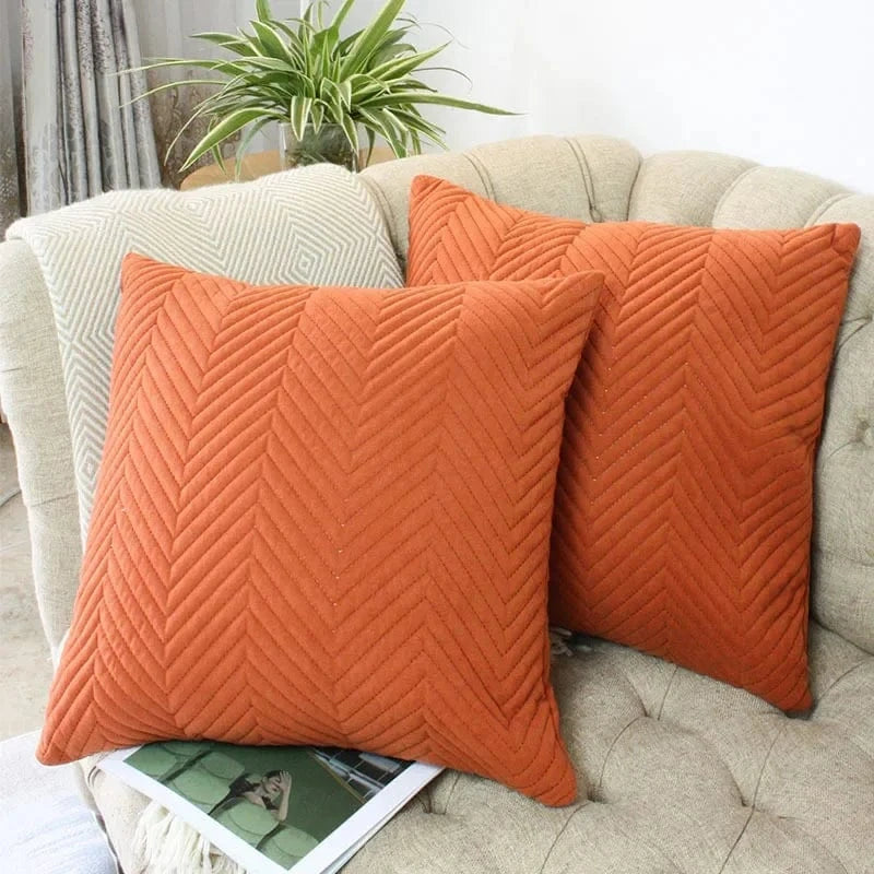 Canvanation Orange / 45x45 cm Coussin En Coton