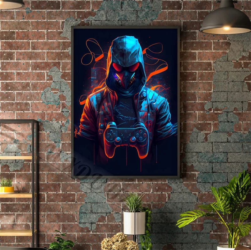 Canvanation 26 / 50x70cm Affiche Chambre 80s Coloré Punk Neon Gaming