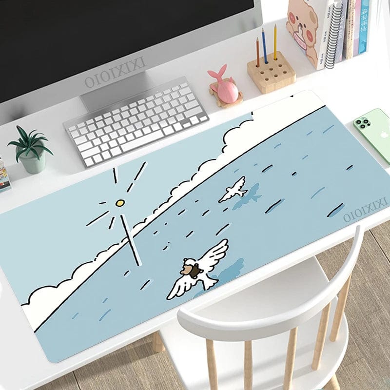 Canvanation 4 / 90x40x2 CM Tapis De Souris  - Cute Lapin Dessin Anime