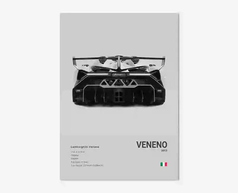 Canvanation 8 / 50x75cm Affiche Voiture Lamborghini Luxe Sto Veneno Urus Aventador SVJ