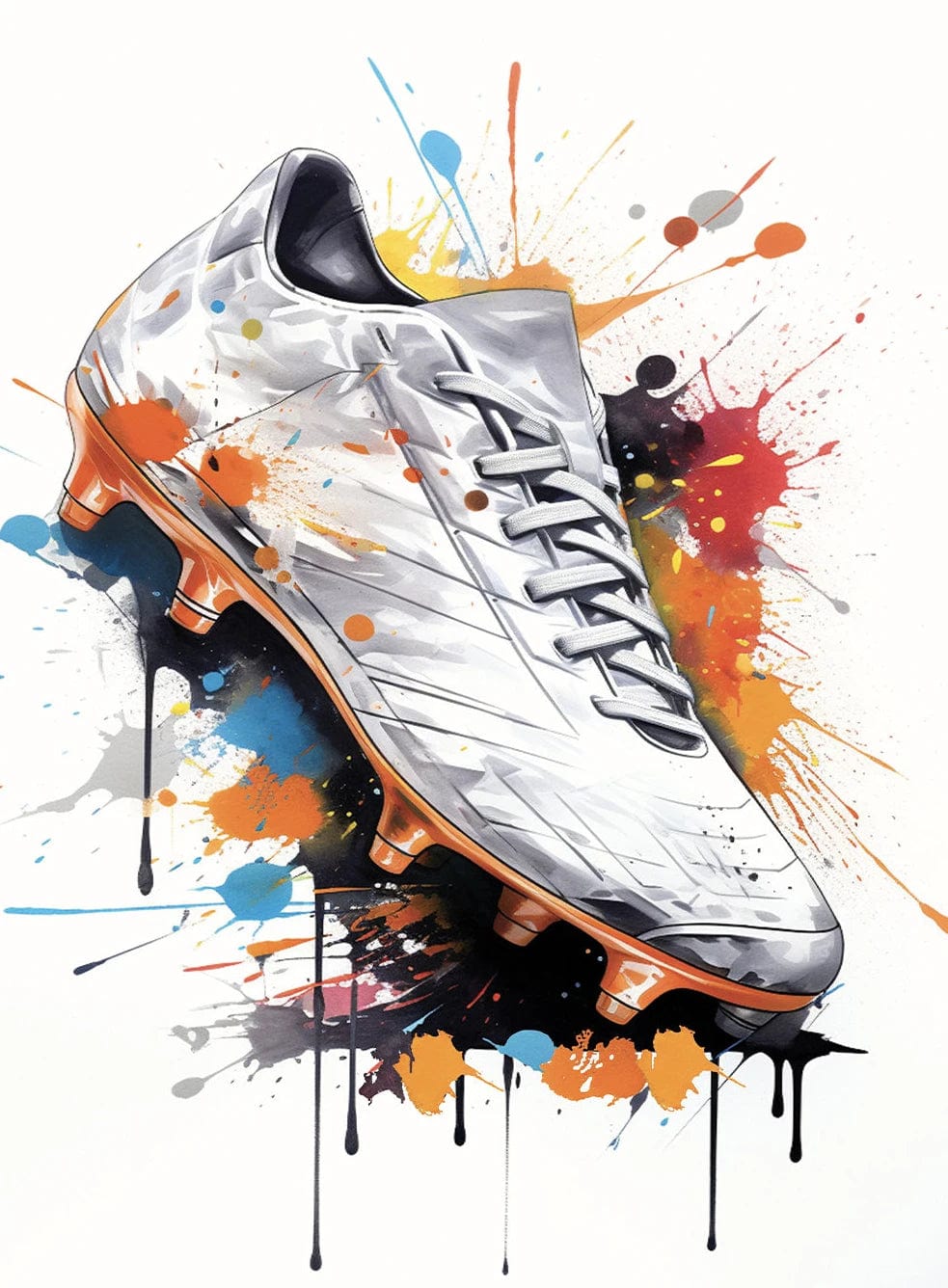 Canvanation 3 / 50x70cm Affiche Football Graffiti Pop Art
