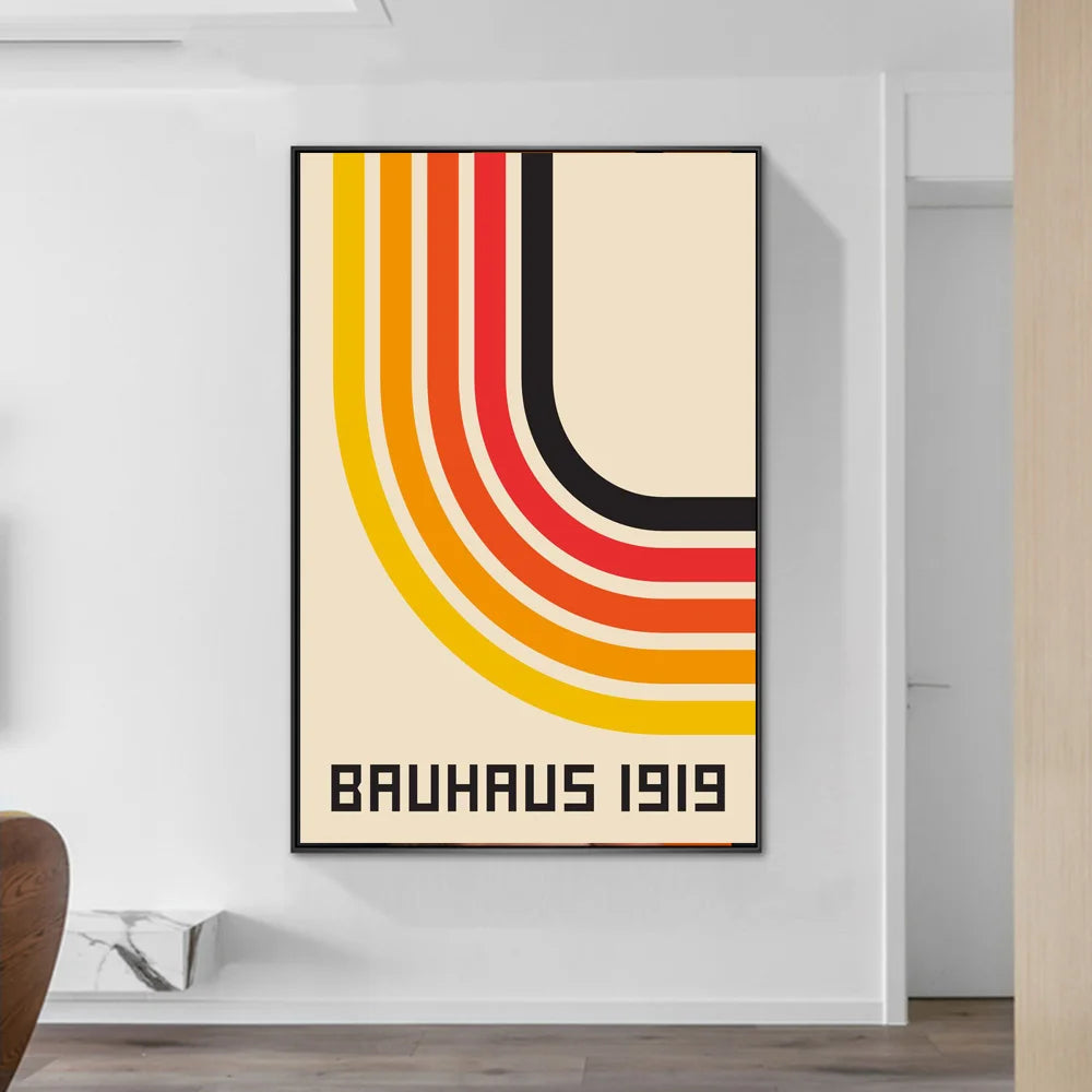 Affiche Bauhaus Simple Géométrique