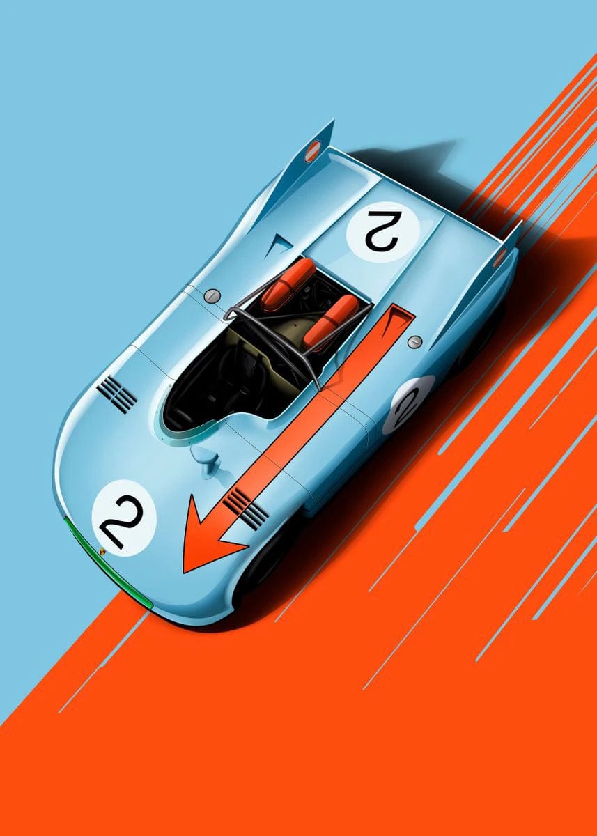 Canvanation 2 / 20X30cm Affiche Voiture Sport Course Formule