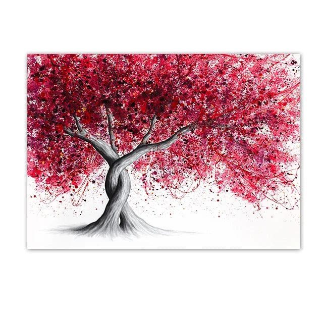 Canvanation Affiche - Arbre De Vie Coloré Gustave Klilmt