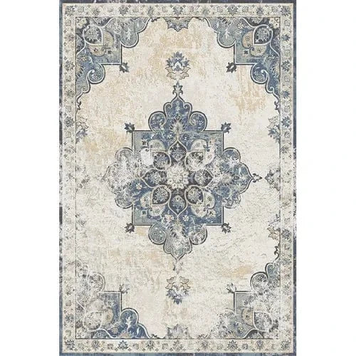 Canvanation Lint-free9 / 120x160cm 47x63in Tapis Berbère rectangulaire rétro moderne – Impression 3D, antidérapant & absorbant