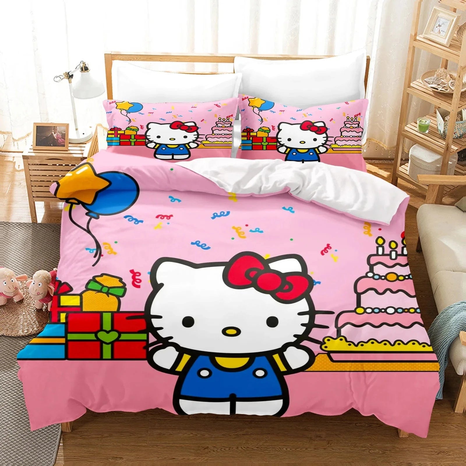 Canvanation 5 / 140X210CM Housse De Couette - Hello Kitty : Douceur et Style pour Votre Chambre !