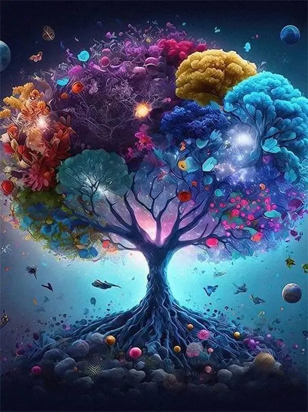 Canvanation Affiche - Arbre De Vie Forêt Enchanté