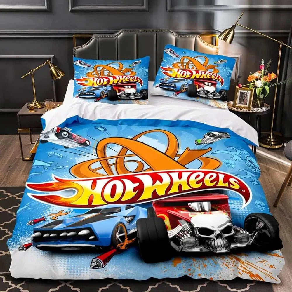 Canvanation 1 / US Twin 172x218 Cm Housse De Couette - Hot Wheel 3D