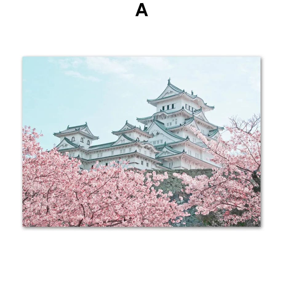 Canvanation A3075 / 40X60cm Affiche Japonais Tokyo Cherry Mount Fuji Miyajima