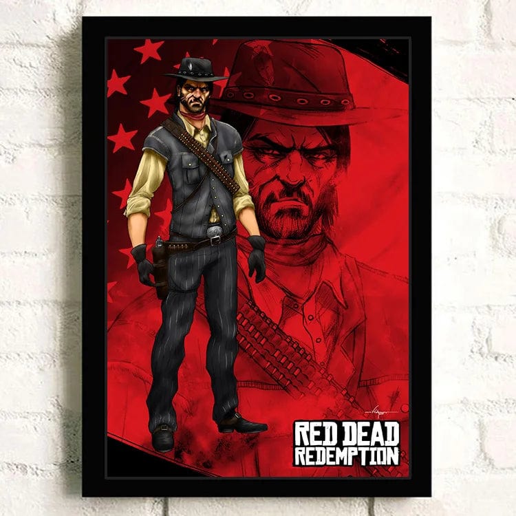 Canvanation 27 / 50X70cm Affiche Jeu Populaire Red Dead Redemption 2