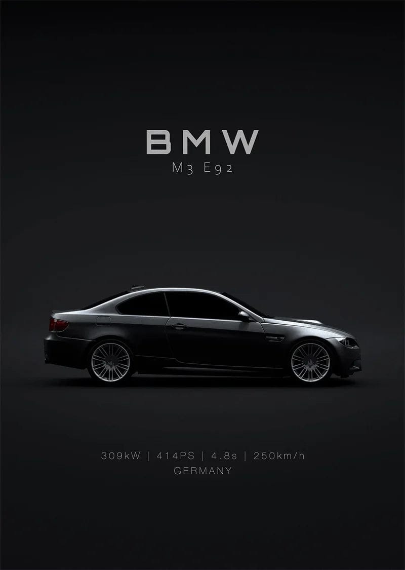 Canvanation 6 / 50X70cm Affiche Voiture Luxe Sport Audi Mercedes Mclaren Dodge Nissan