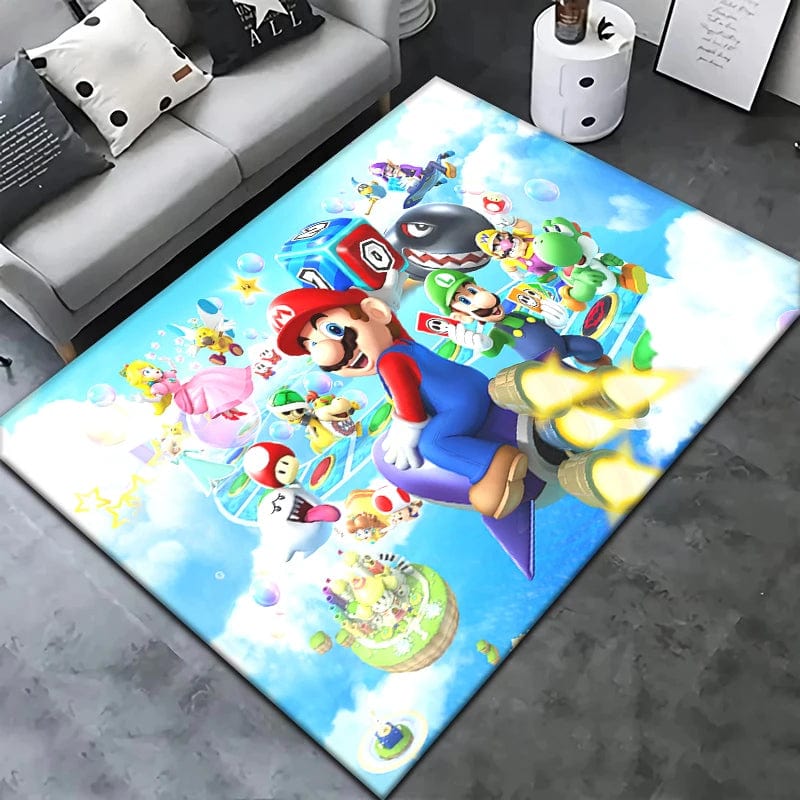 Canvanation model10 / 120x160cm(47x62 in) Tapis De Chambre - Super Mario Game HD