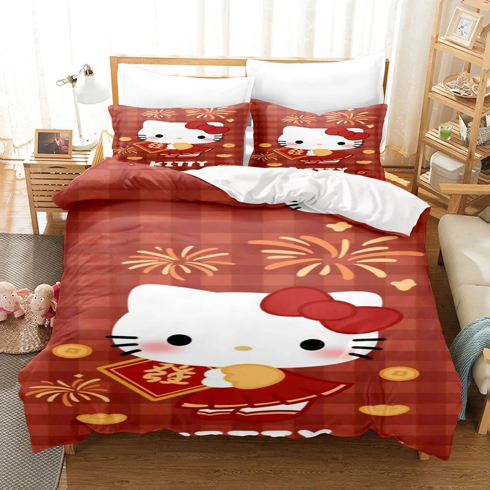 Canvanation 11 / 140X210CM Housse De Couette - Hello Kitty : Douceur et Style pour Votre Chambre !