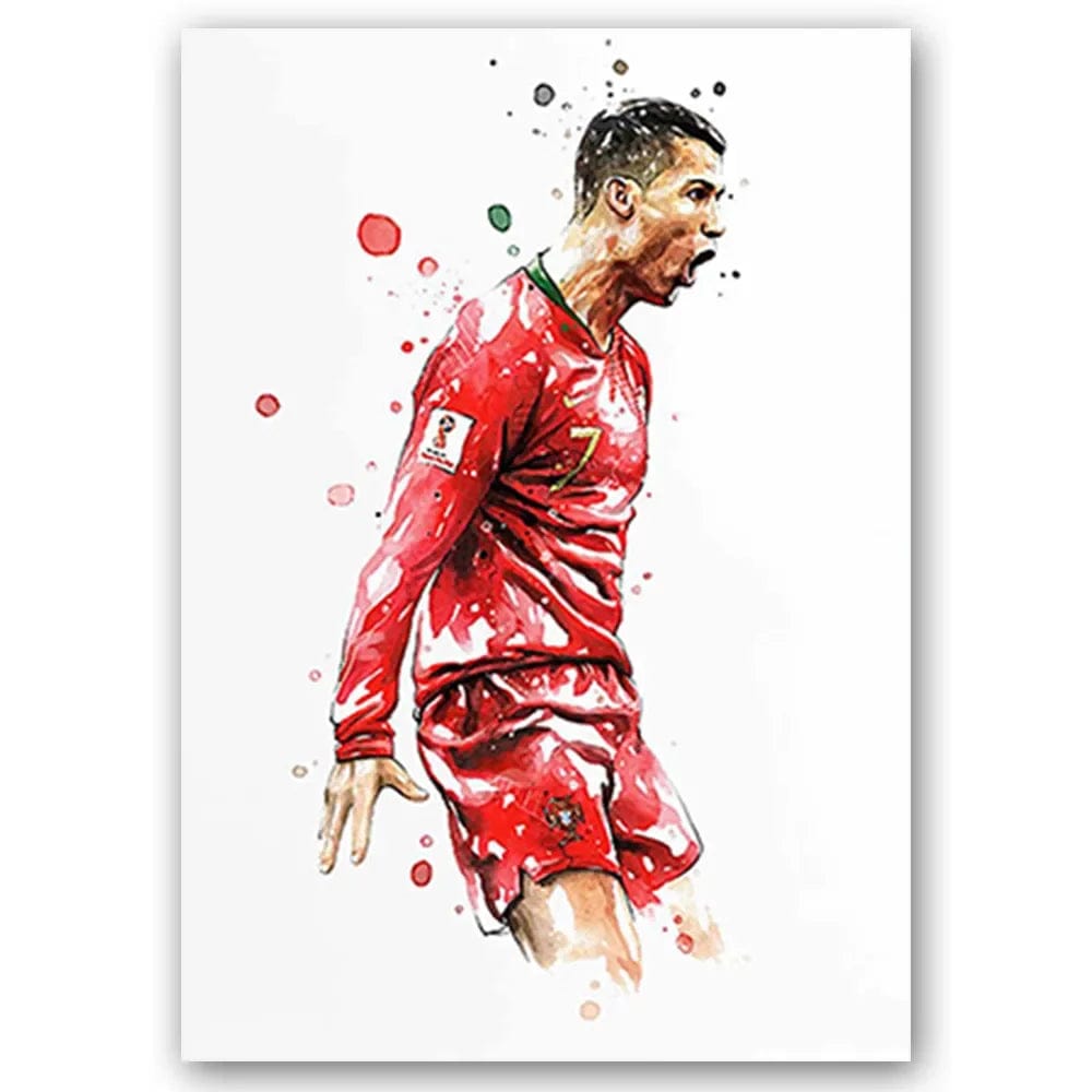 Canvanation 4 Ronaldo / 40x60cm Affiche Messi , Ronaldo