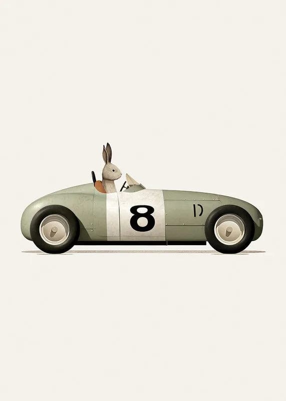 Canvanation F / 30x40cm Affiche Voiture Drôle Anime Animaux