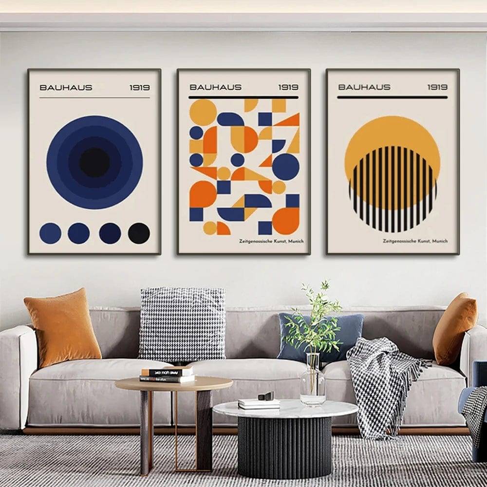 Canvanation Affiche Bauhaus Moderne Salon