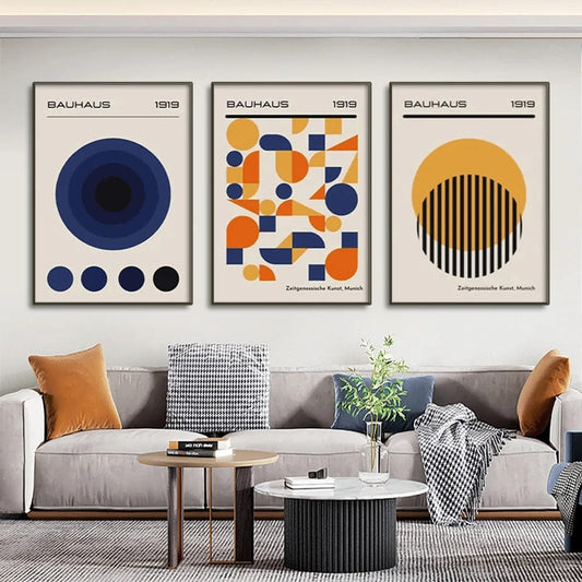 Canvanation Affiche Bauhaus Moderne Salon