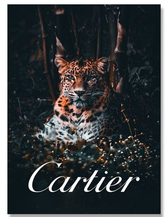 Canvanation Affiche Luxe Cartier Leopard