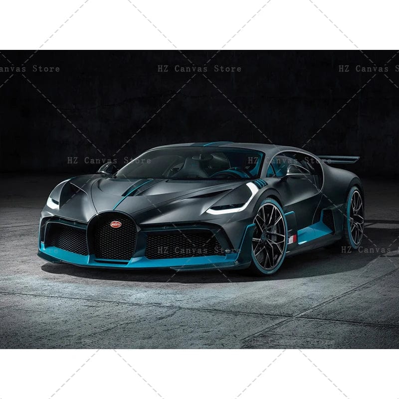 Canvanation 80X120cm / 3 Affiche Voiture De Luxe Bugatti Sport