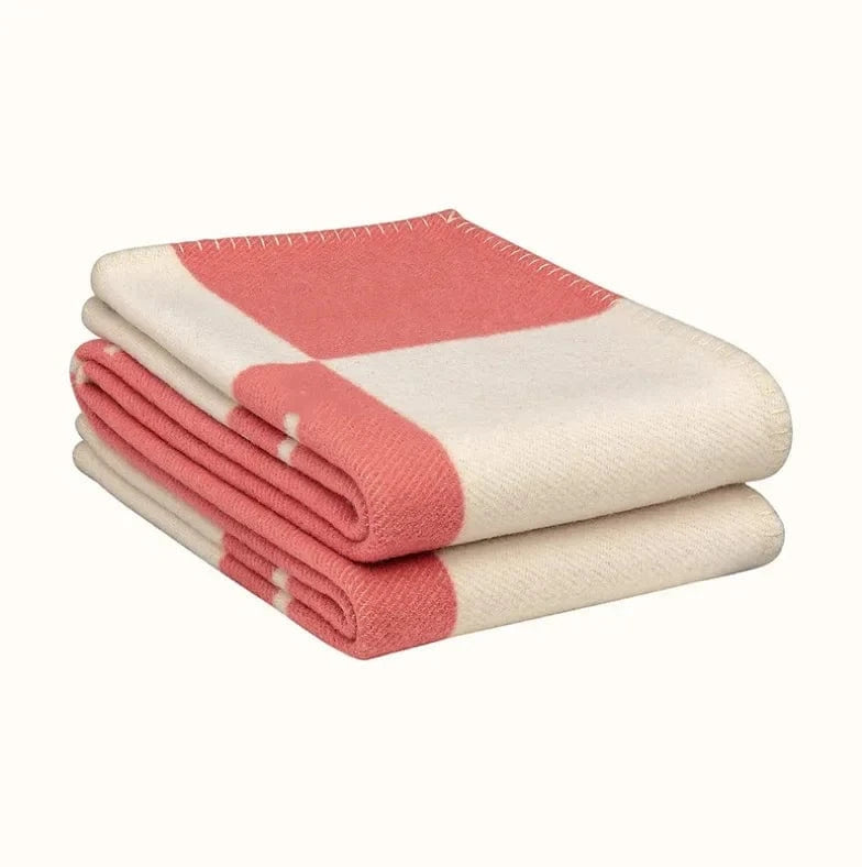 Canvanation Rose / 135x180cm Couverture Chauffante de Luxe en Cachemire - Alliez Élégance et Confort