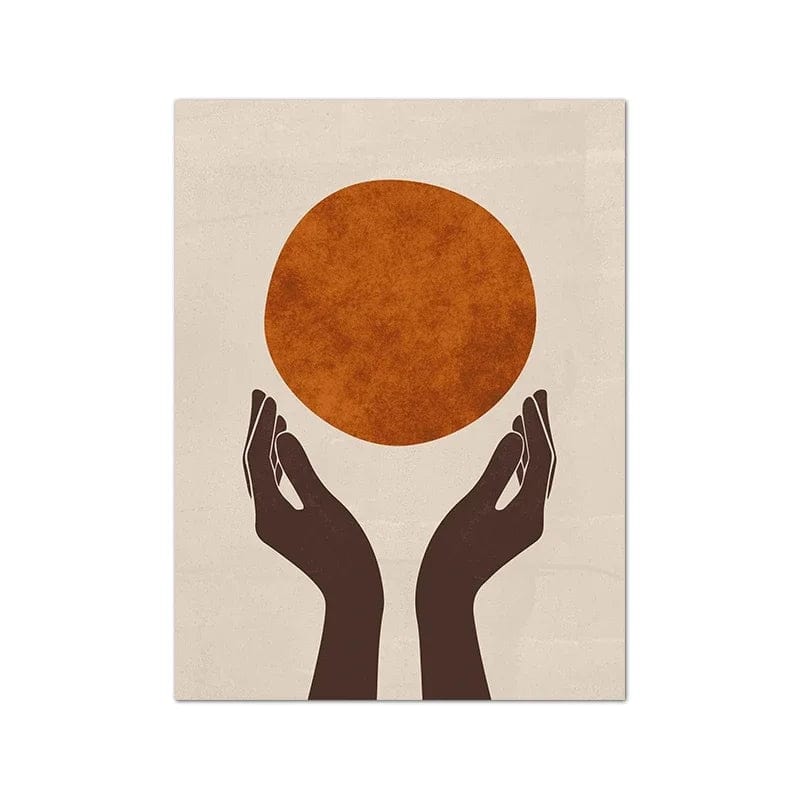 Canvanation 6PB6964 / 50x70 cm Affiche Minimaliste Femme Africaine
