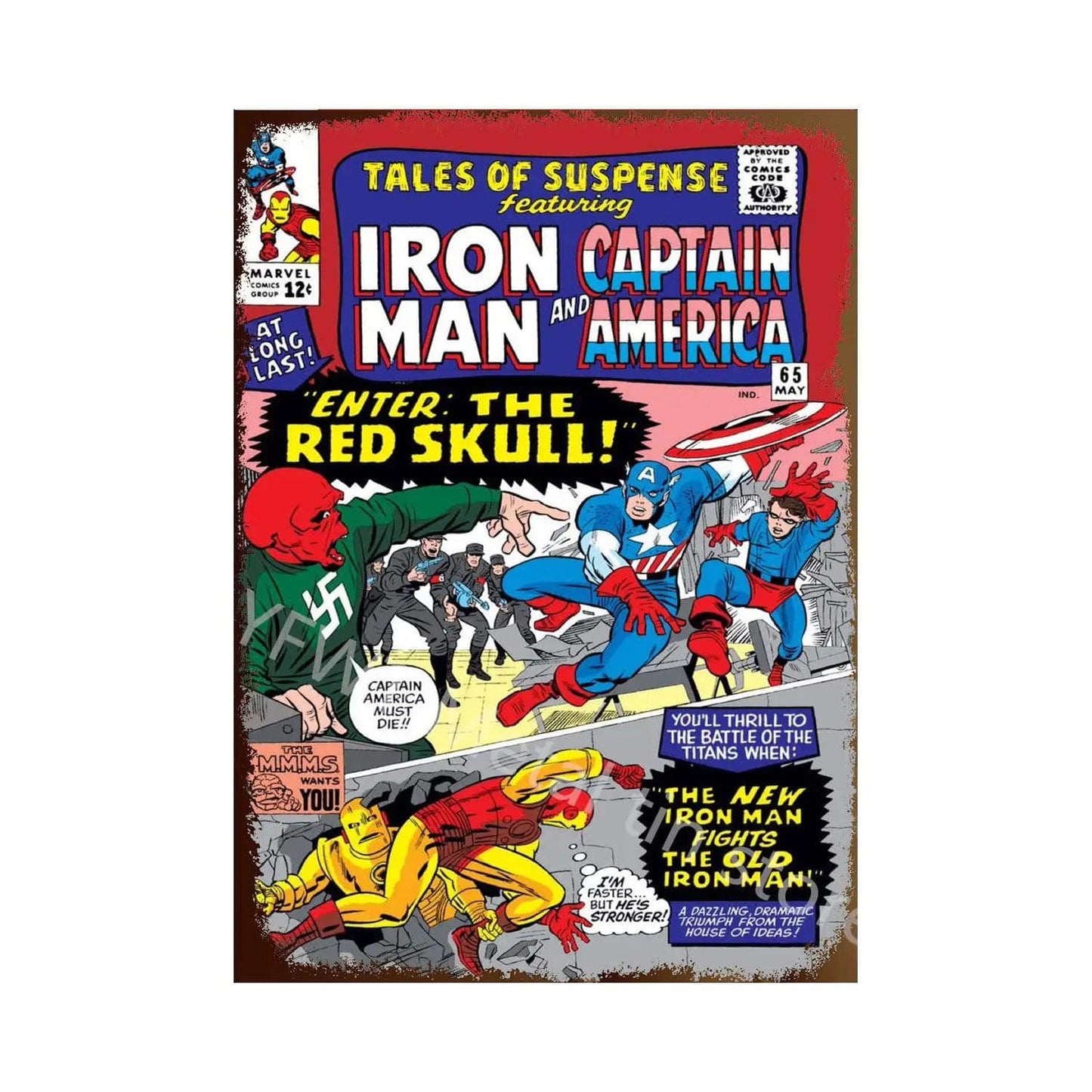 Canvanation JS232-10 / 20x30cm Poster Avengers Vintage