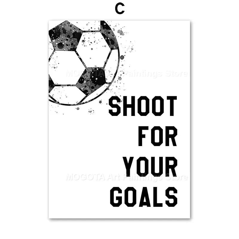 Canvanation C / 40X60 cm Affiche Club De Football - Prénom Personnalisé