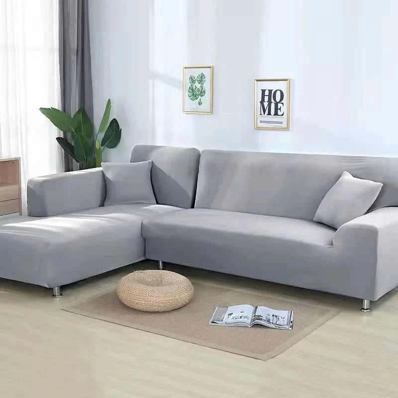 Canvanation Gris / 1-Places 90-140cm Housse de canapé d'angle