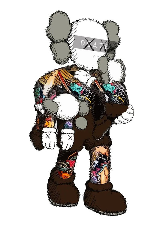 Canvanation 26 / 40X60cm Sans Cadre Poster Street Art Peluche Kaws