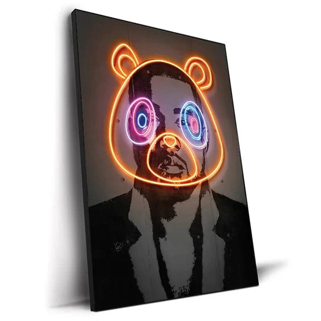 Canvanation U / 20x30cm Affiche Abstrait Neon Rap Star