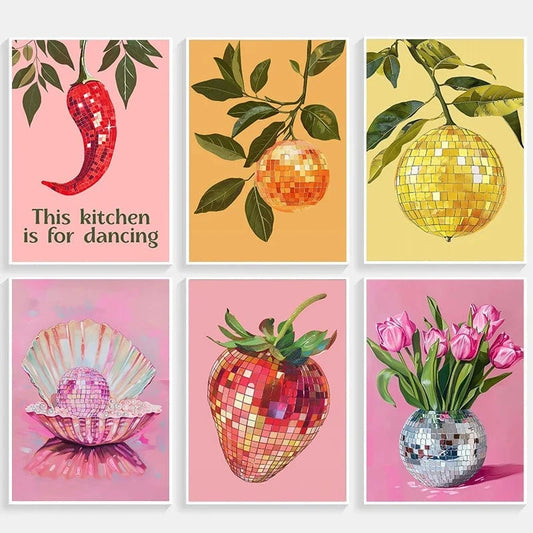 Canvanation Affiche Fruits Retro