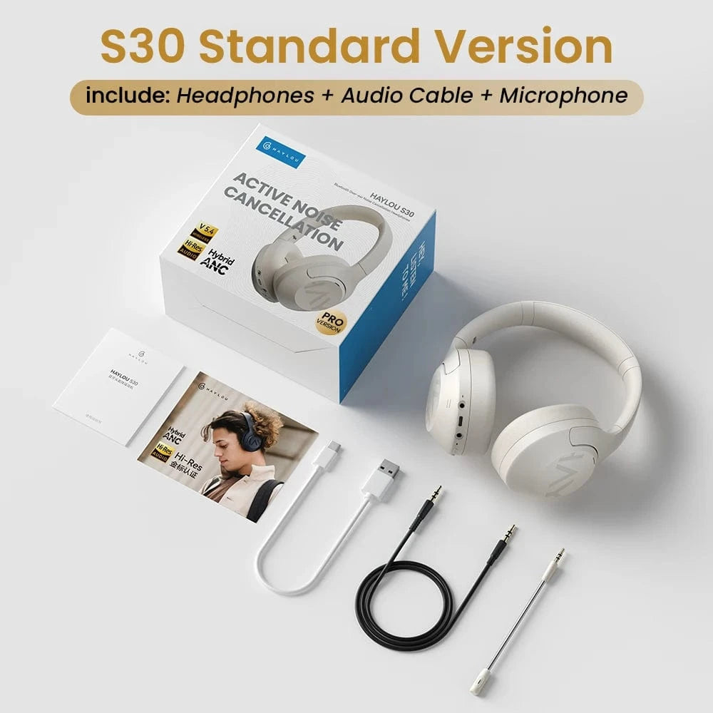 Canvanation Ensemble Complet Blanc Casque Bluetooth Sans Fil