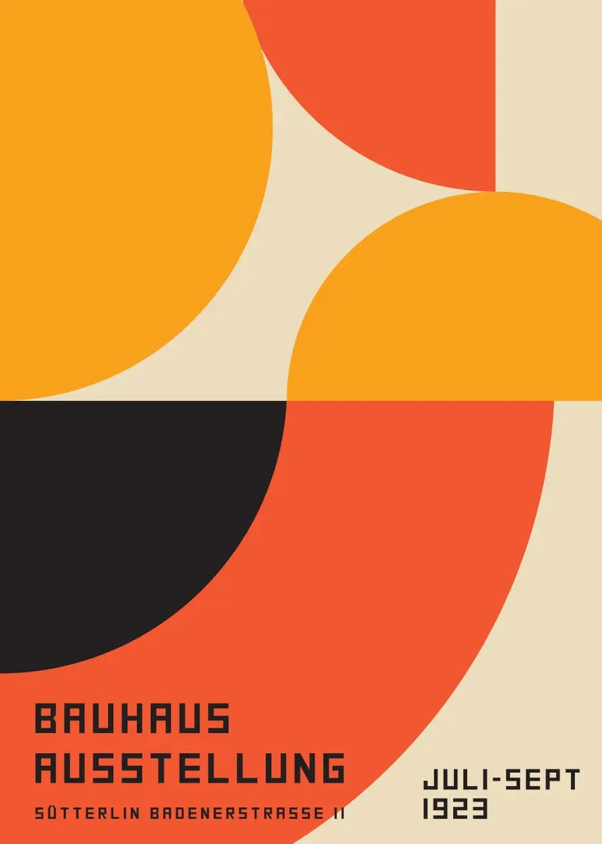 Affiche Bauhaus Simple Géométrique