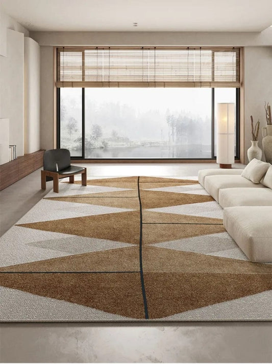 Canvanation Tapis De Salon Beige Minimaliste