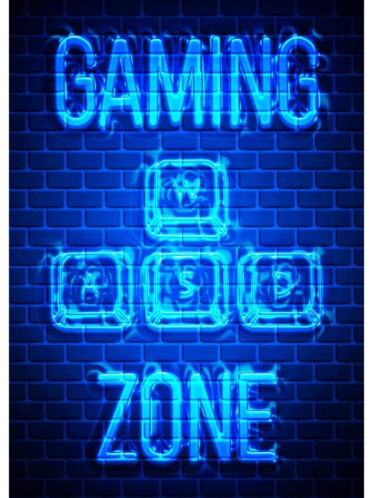 Canvanation 40X60cm / ZSH0084-4 Affiche Neon Jeux Citation Musique Rock